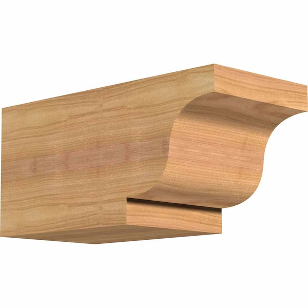 Ekena Millwork Newport Smooth Rafter Tail, Western Red Cedar, 5 1/2"W x 6"H x 12"L RFT06X06X12NEW00SWR - main